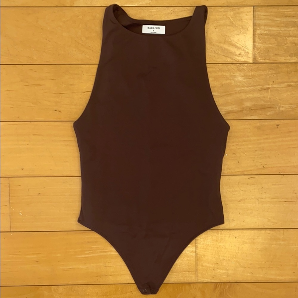 Aritzia Babaton Brown Bodysuit